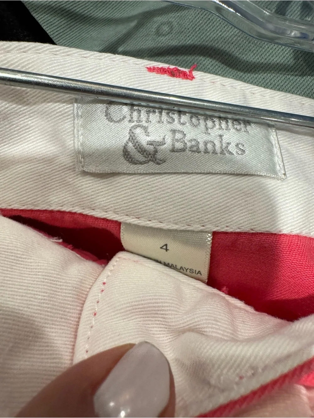 Christopher & Banks Coral Pink Mini Skirt